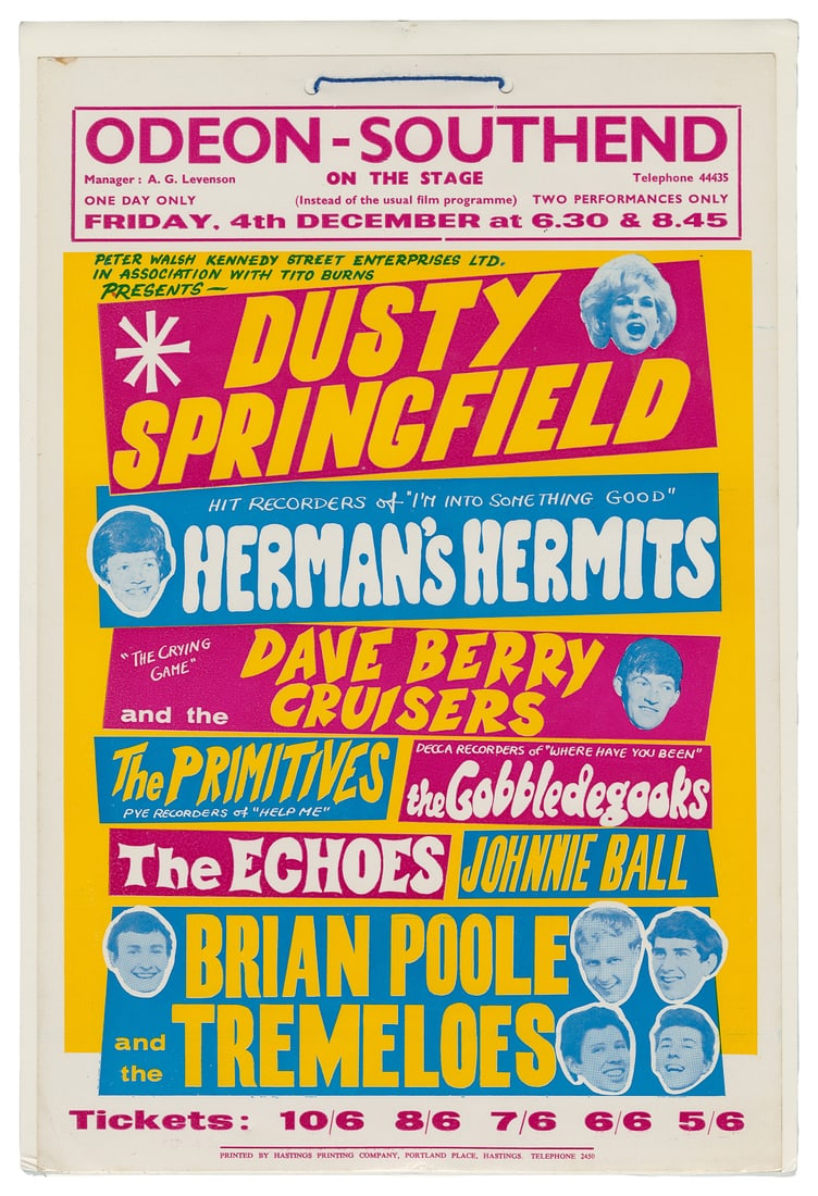 Dusty Springfield, Herman’s Hermit’s and Others Odeon-South... (1 of 1)