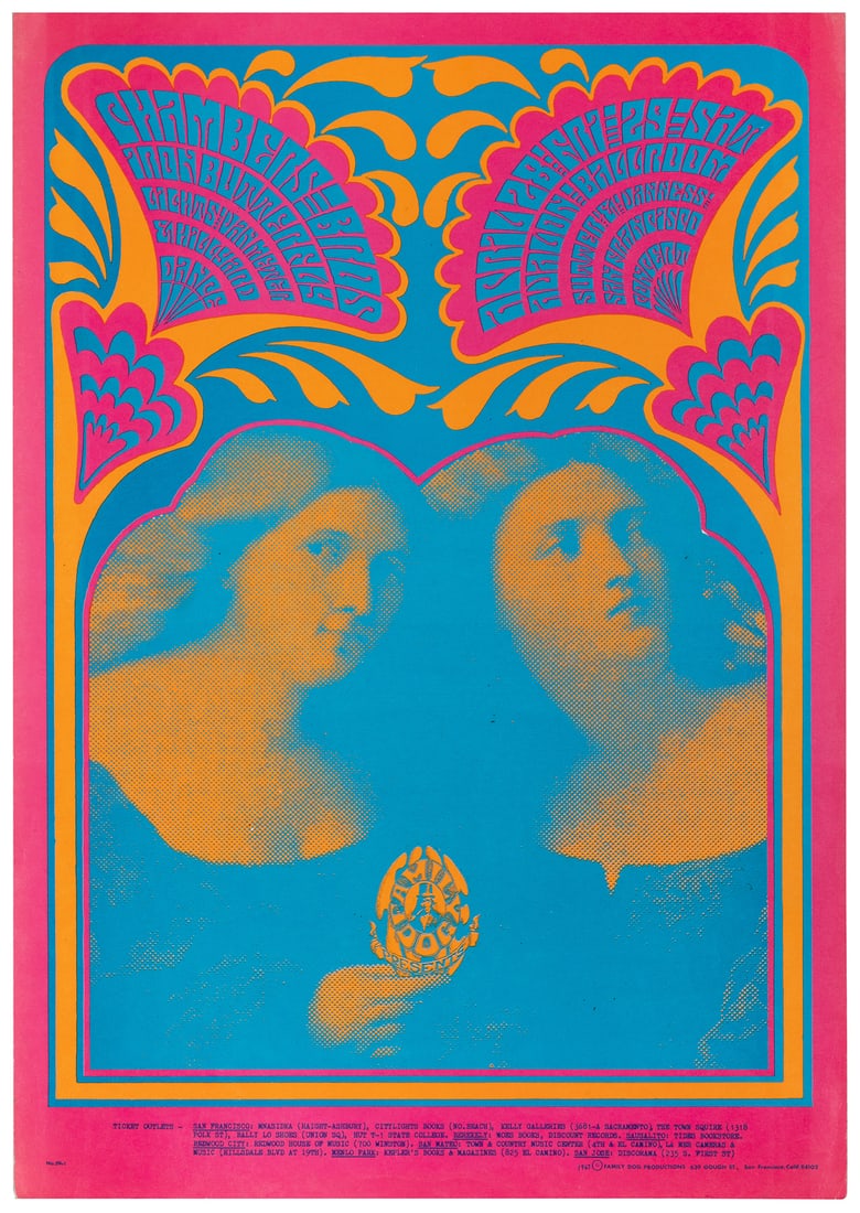 Chambers Bros / Iron Butterfly Avalon Ballroom Poster. San ... (1 of 1)