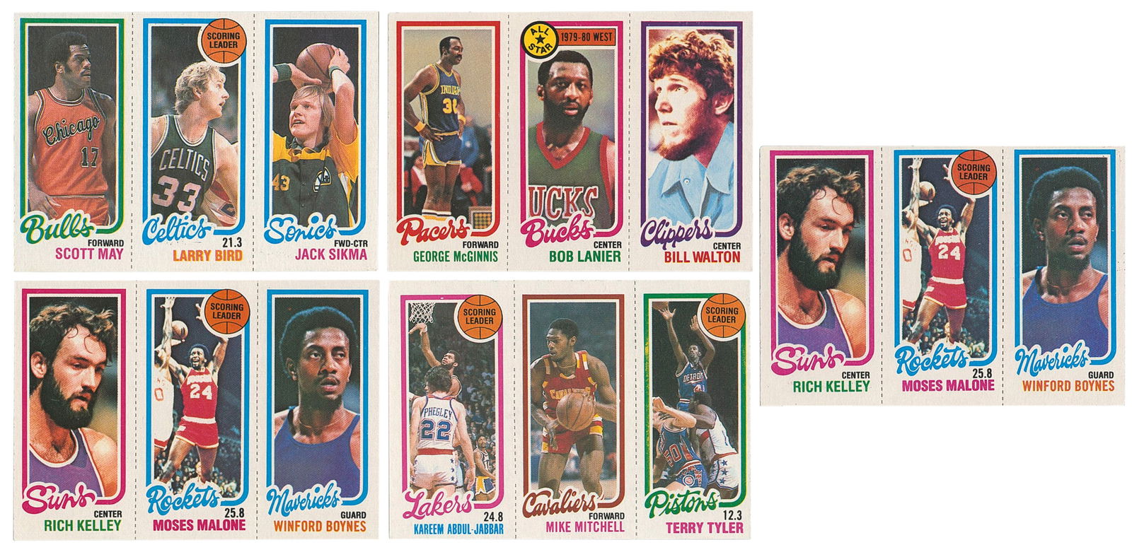 1980 Topps Basketball Group of 27 Cards including Larry Bir... (1 of 2)