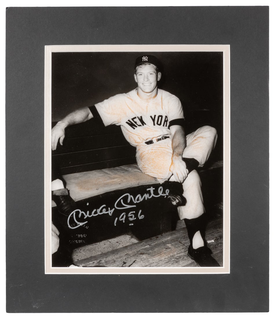 MANTLE, Mickey (1931-1991). Signed Photograph. Ray Gallo Or... (1 of 1)