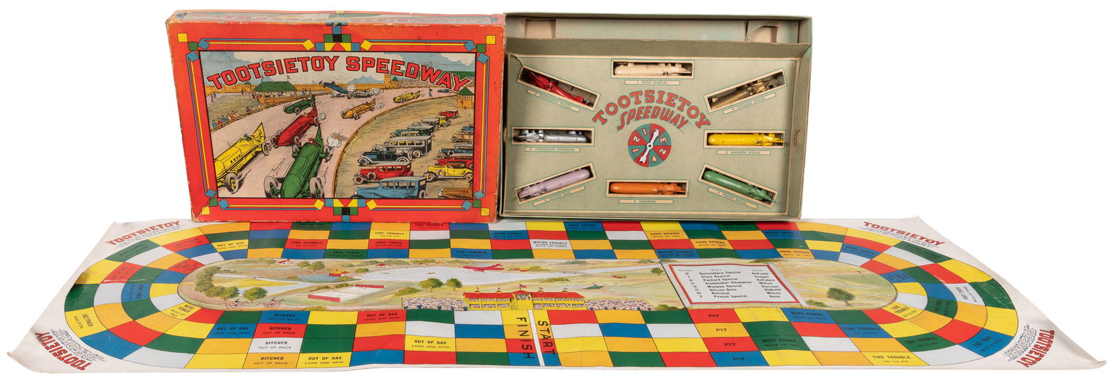 Tootsietoy Speedway Set in Original Box. Early racing game ... (1 of 2)