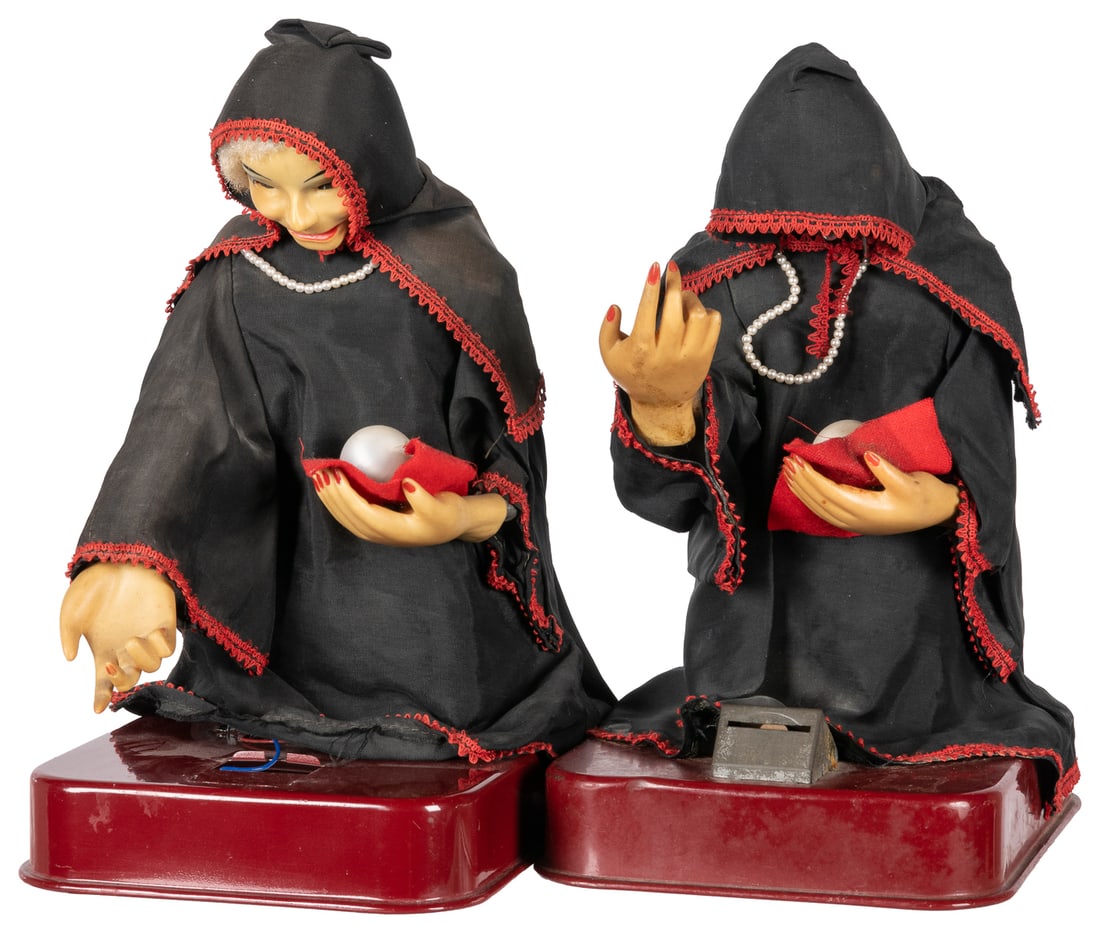 Lot of 2 Sonsco Gypsy Fortune Teller Toys. Japan, ca. 1950s... (1 of 2)