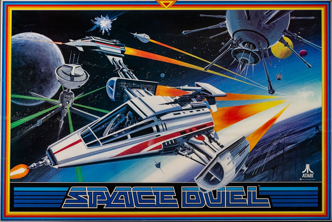 Atari Space Duel Poster (Atari, 1982). Color poster for Ata... (1 of 2)