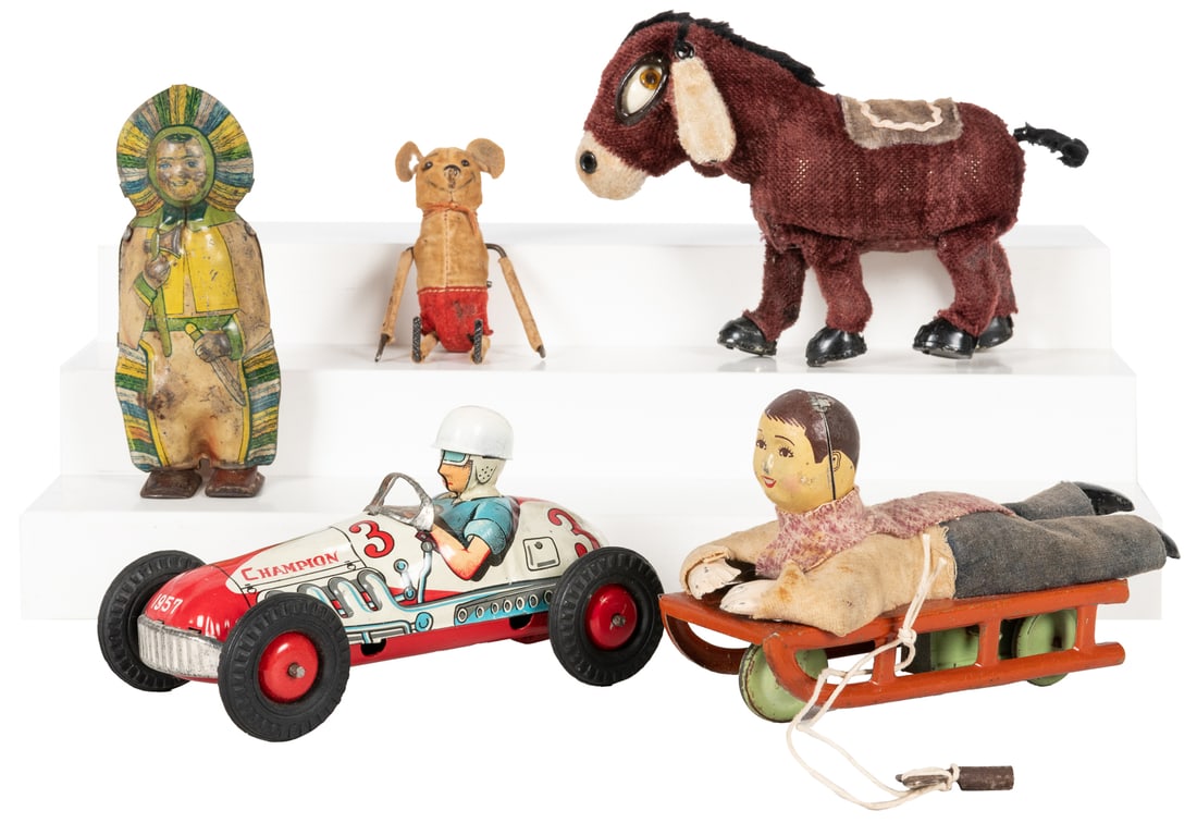 Lot of 5 Japanese and American Wind-Up Toys. Includes: 1957... (1 of 1)