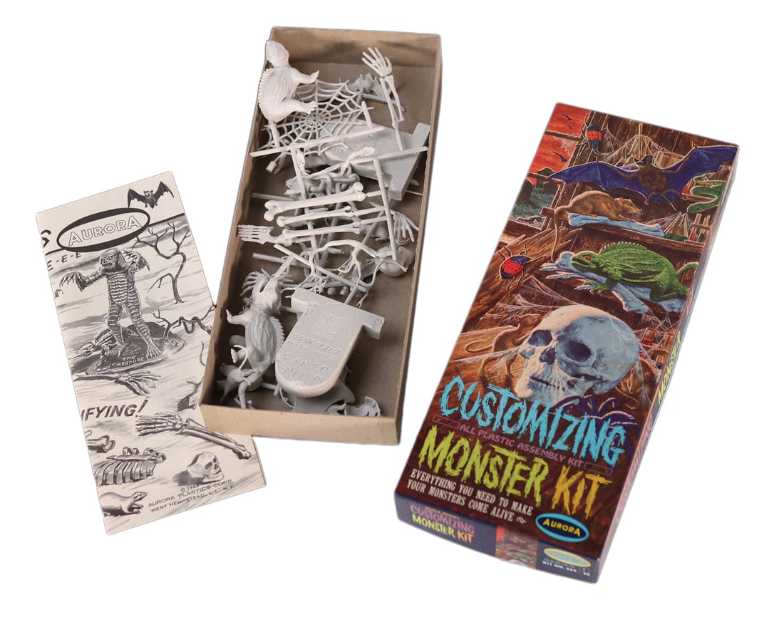 Aurora Customizing Monster Kit. Aurora, 1963. Kit featuring... (1 of 2)