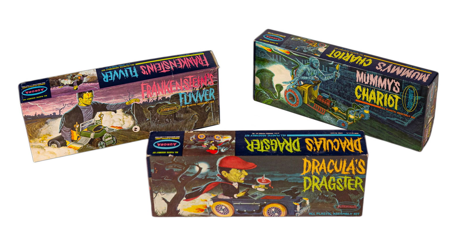 Aurora Model Kit Set of 3 Monster Vehicles (Boxes Only). Au... (1 of 3)