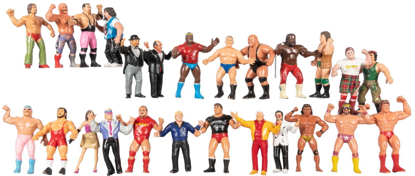 Group of 36 1980s Titan Sports WWE Wrestling Figures, with ... (1 of 2)