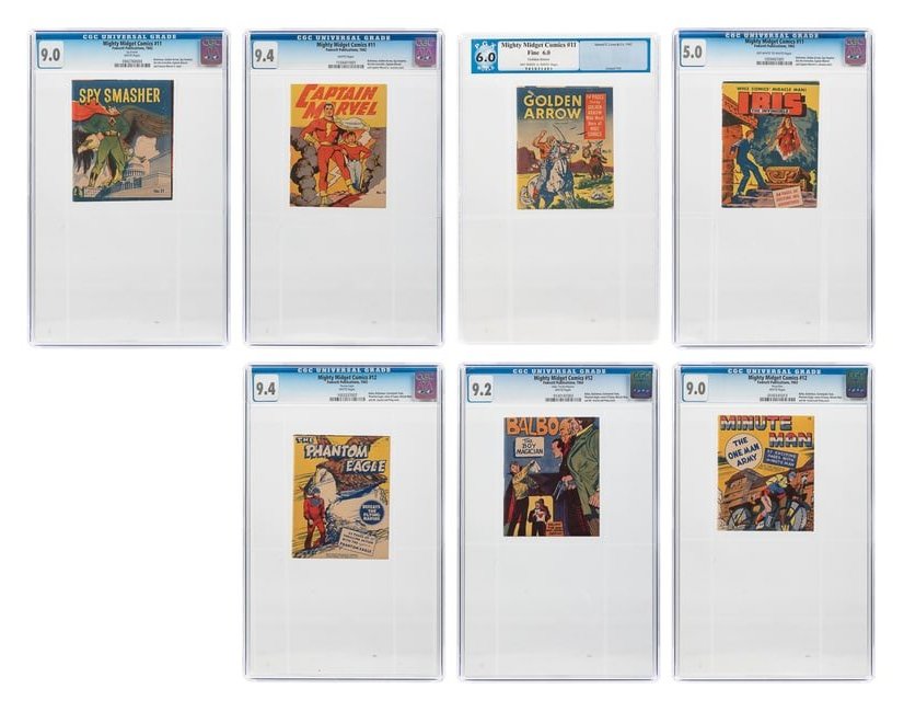 Mighty Midget Comics. Group of Seven CGC or PGX Graded Issu... (1 of 8)