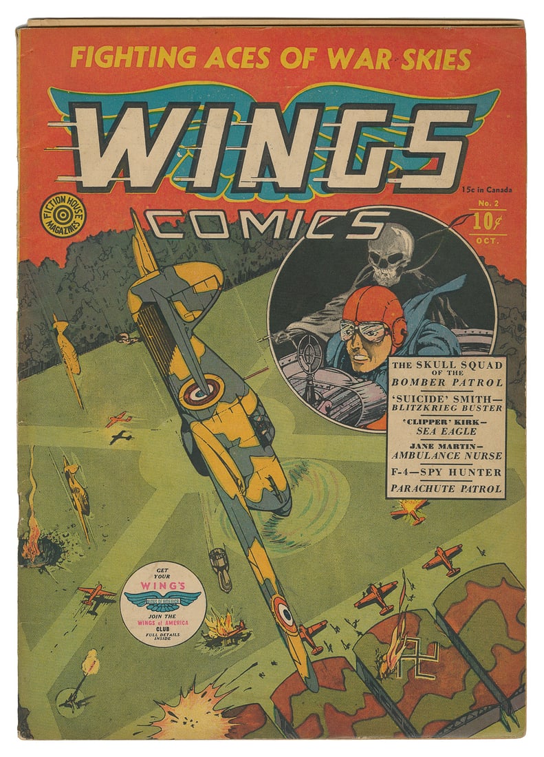 Wing Comics. Group of 11 Comics. (Fiction House, 1940-49). ... (1 of 4)
