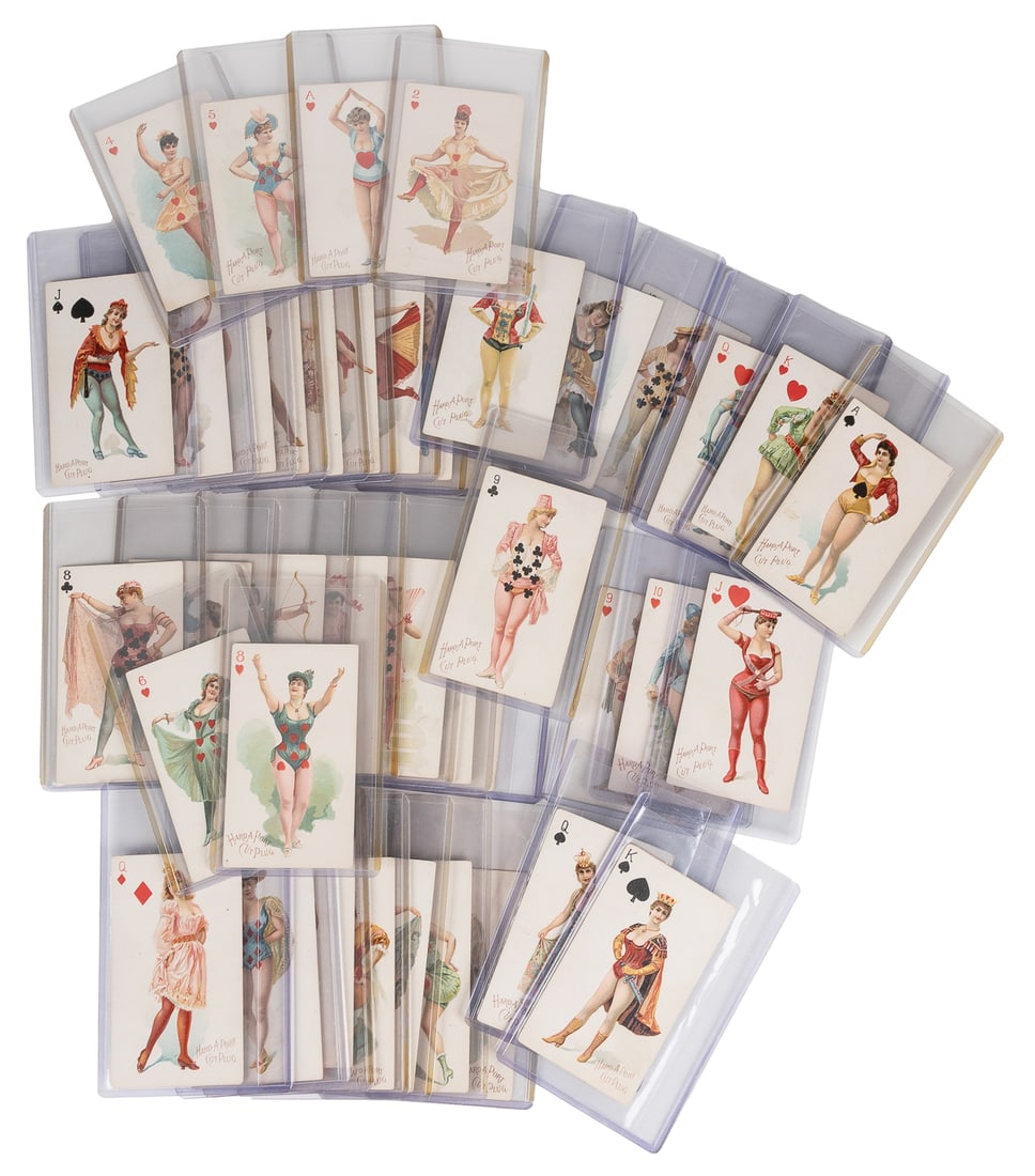 [PIN-UPS]. Partial Deck of Hard A Port Cut Plug Playing Car... (1 of 1)