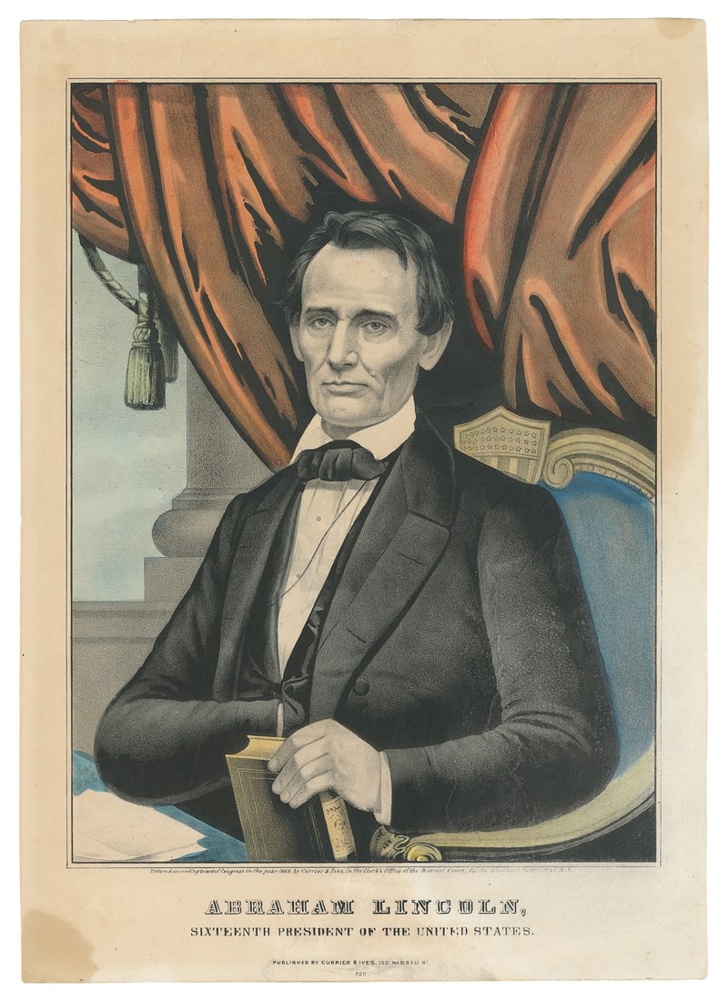 [LINCOLN, Abraham (1809-1865)]. Abraham Lincoln, Sixteenth ... (1 of 1)