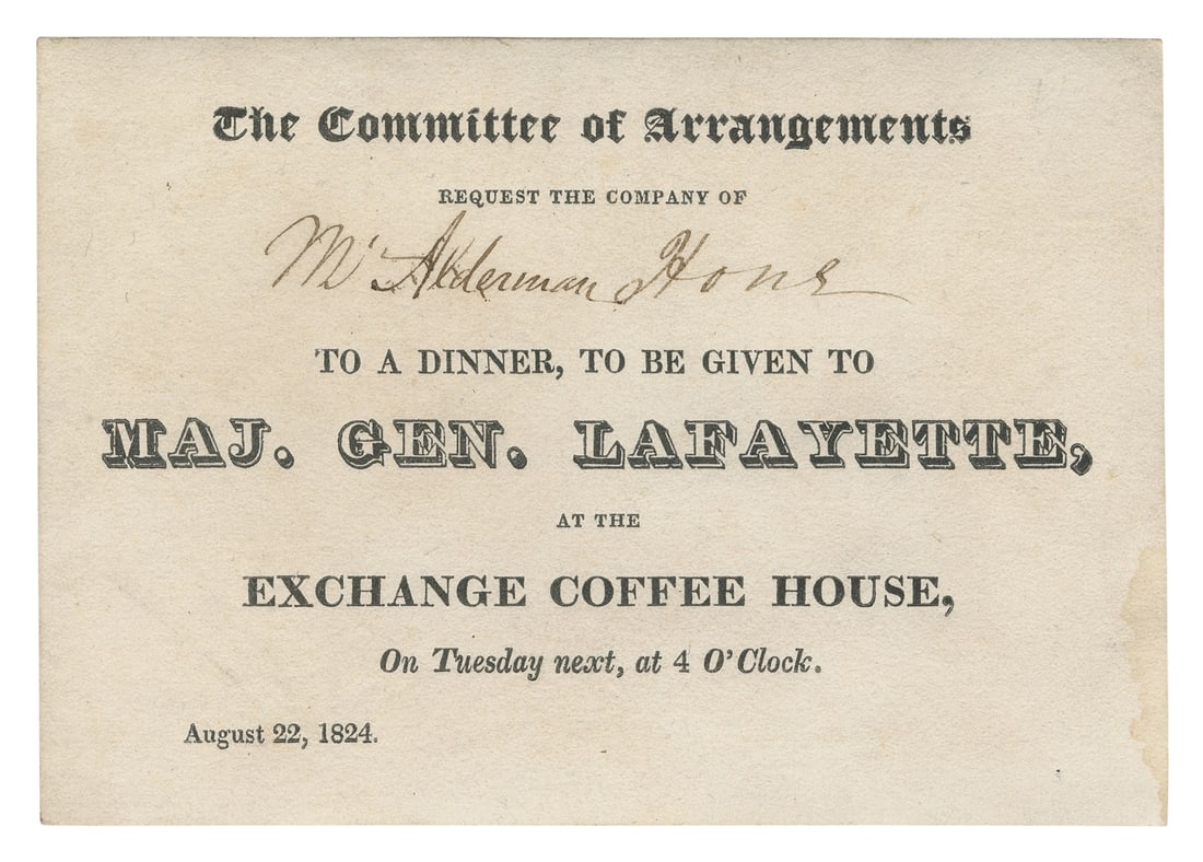 [LAFAYETTE, Marie Joseph Paul Yves Roch Gilbert du Motier, ... (1 of 1)