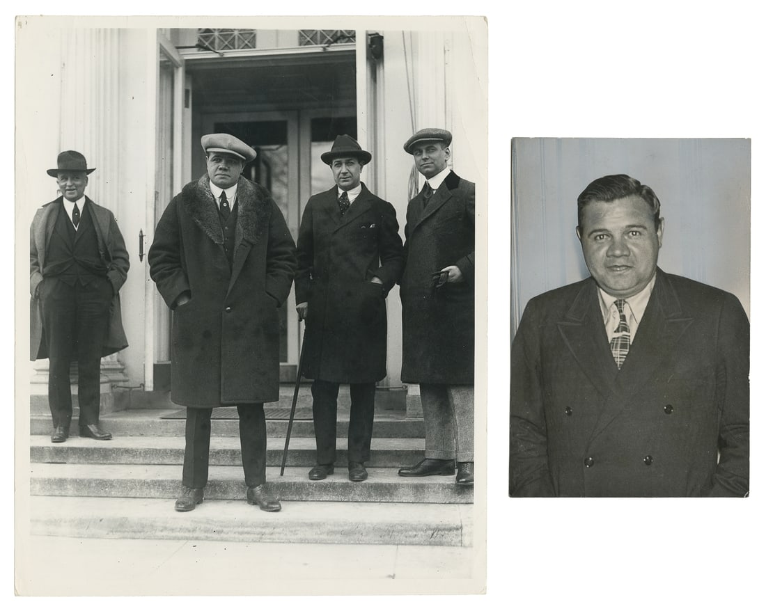 [BASEBALL]. [RUTH, George Herman “Babe” (1895-1948)]. A gro... (1 of 3)