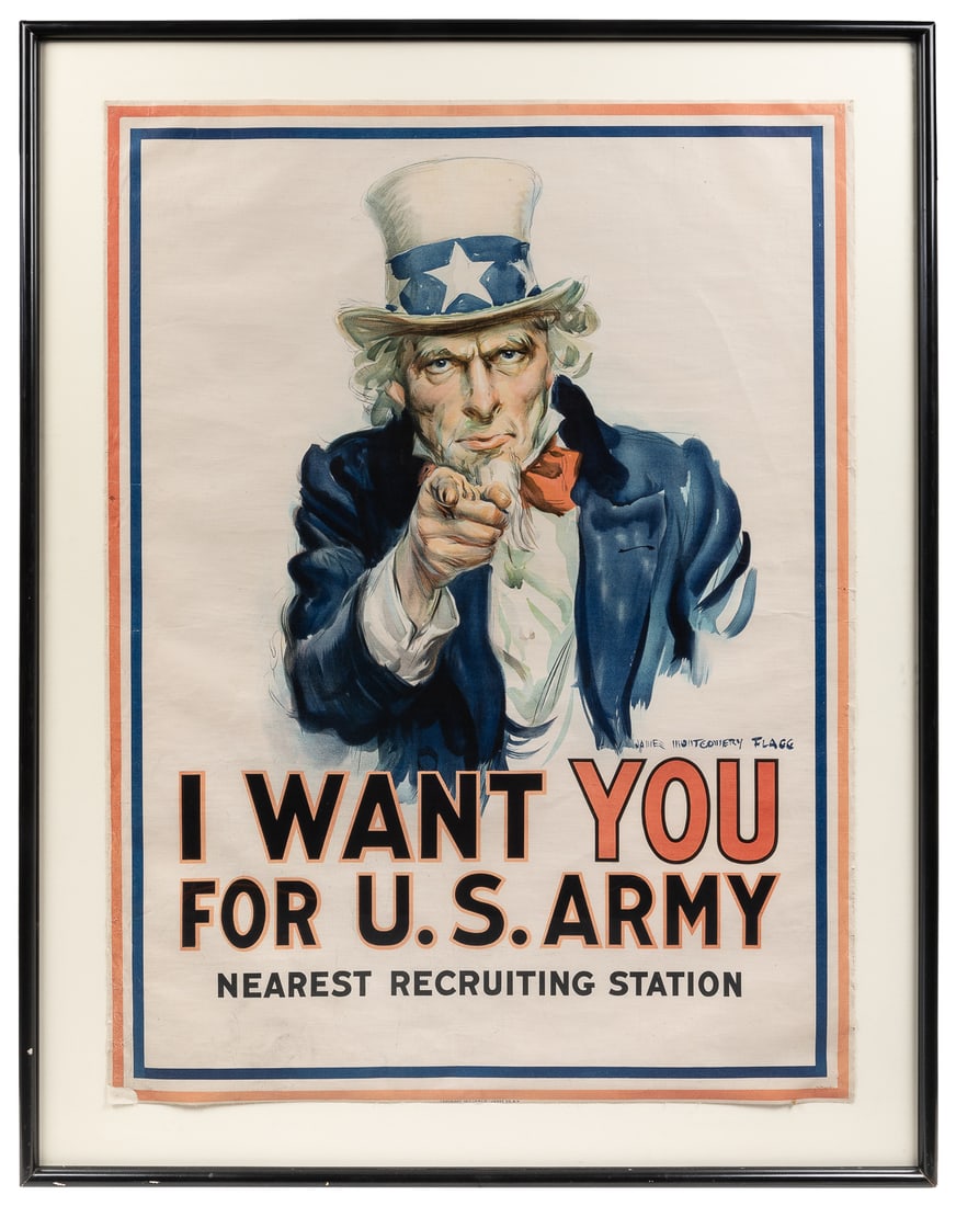 FLAGG, James Montgomery (1877 – 1960). I Want You / For U.S... (1 of 1)