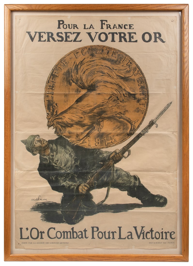 FAIVRE, Abel (1867 – 1945). Pour la France Versez Votre or ... (1 of 1)