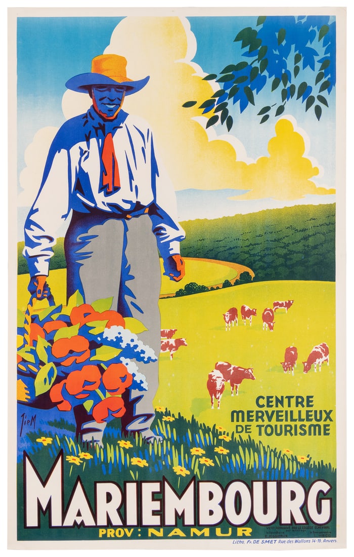 Mariembourg. Anvers: Fr. de Smet, ca. 1940s. Lithograph Bel... (1 of 1)