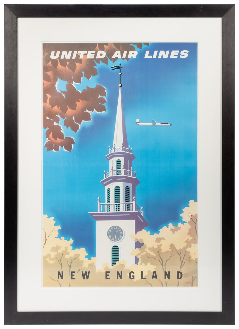 BINDER, Joseph (1898 – 1972). United Air Lines / New Englan... (1 of 1)