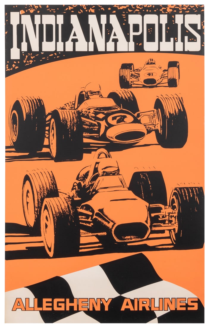 Indianapolis / Allegheny Airlines. Circa 1970s. Silkscreen ... (1 of 1)