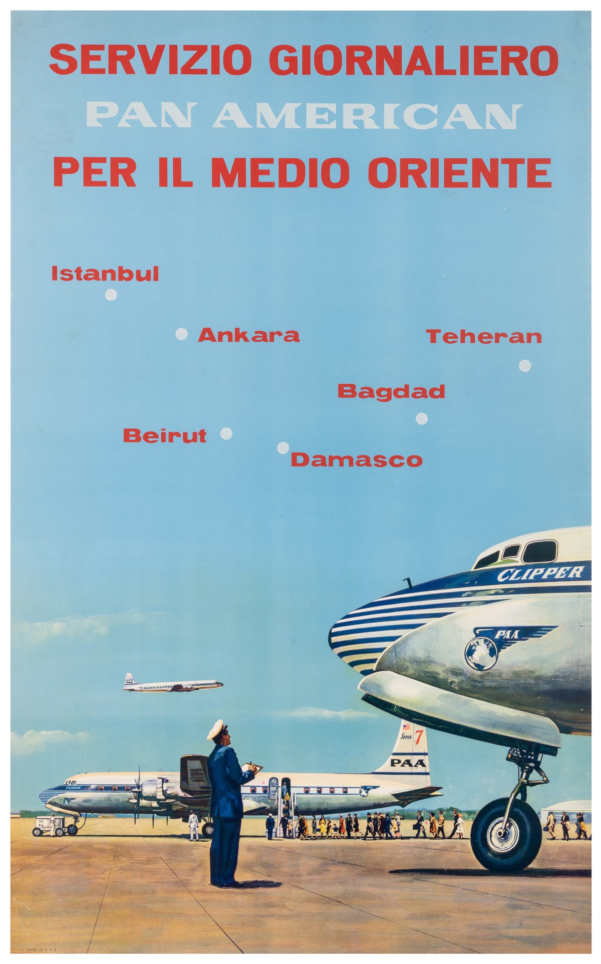 Pan American / Servizio Giornaliero Per Il Medio Orient. Un... (1 of 1)