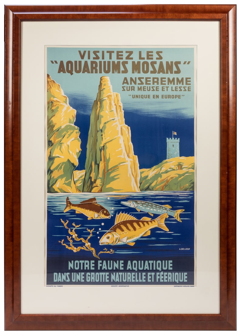 LOOF, Aurel De (1901-1982). Visitez Les “Aquariums Mosans”.... (1 of 1)