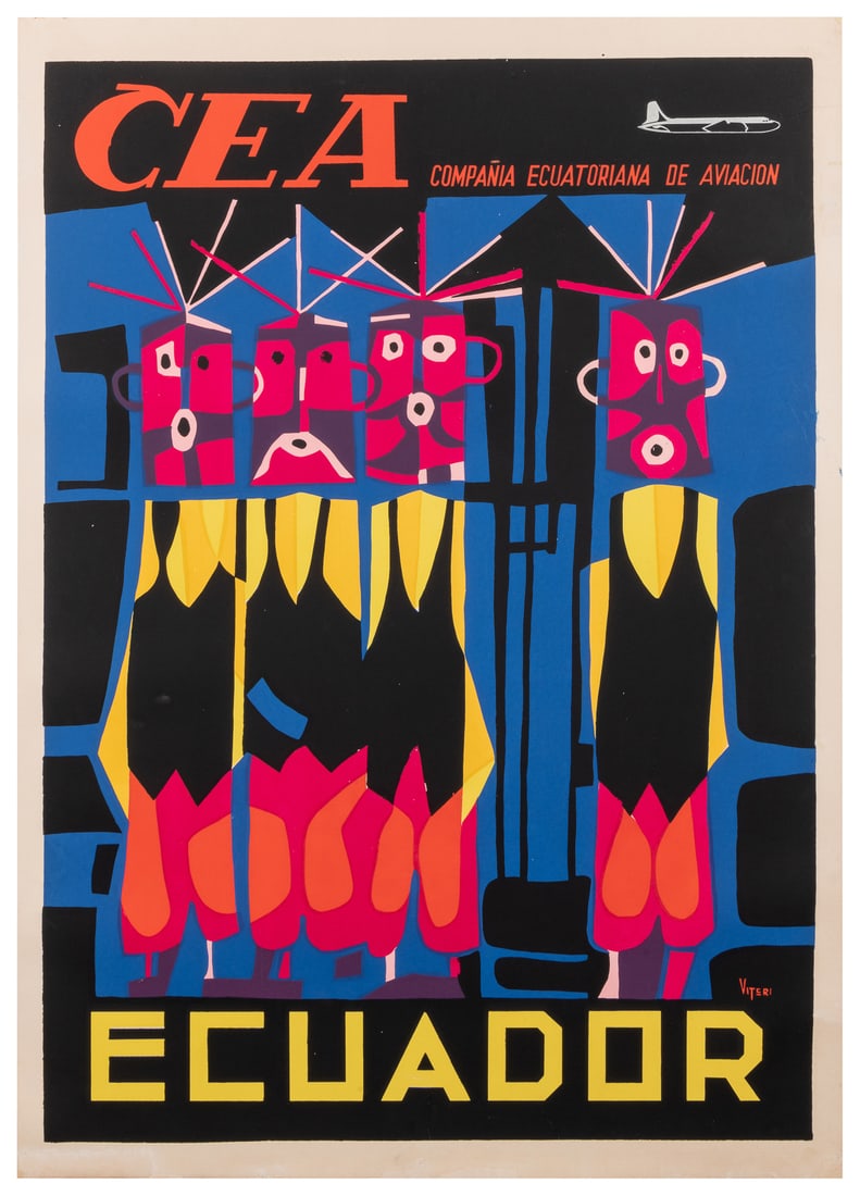VITERI, Oswaldo (1931 – 2023). CEA / Ecuador. Circa 1960s. ... (1 of 1)