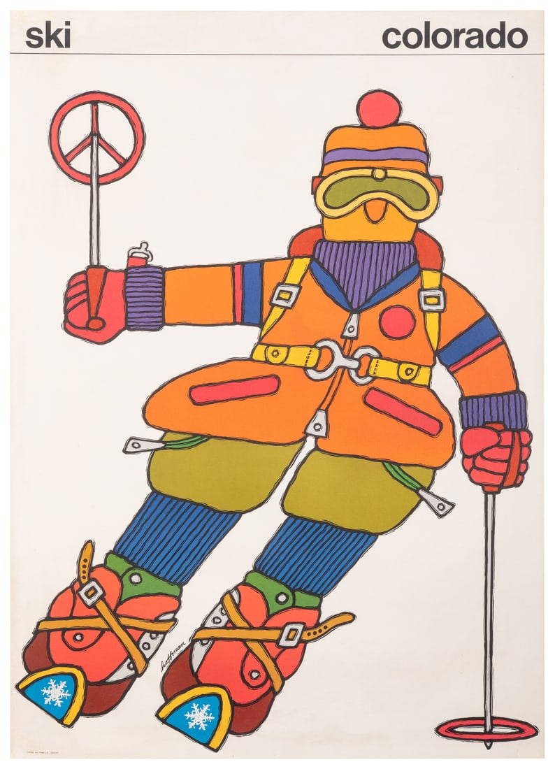 HOFFMAN, Gene (1933 – 2005). Ski Colorado. Circa 1970s. 28 ... (1 of 1)