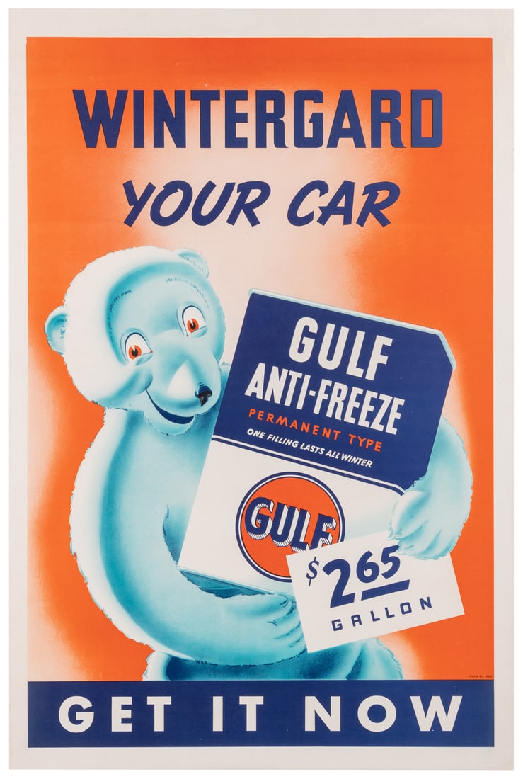 Wintergard Your Car / Gulf Anti-Freeze. Circa 1940. A polar... (1 of 1)