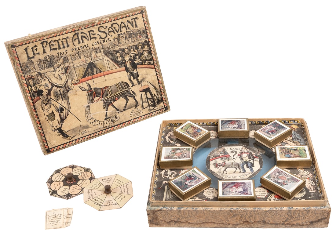 Le Petit Ane Savant Fortune Telling Game. 1890. Attractive ... (1 of 2)