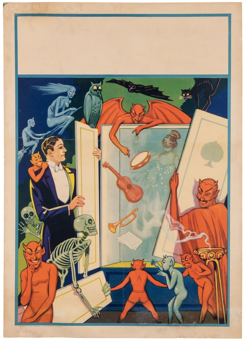 [STOCK POSTER]. Spirit Cabinet Stock Poster. Newport: Donal... (1 of 1)