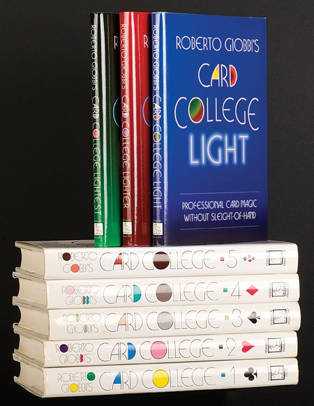 Giobbi, Roberto. Card College, eight volumes.: Giobbi, Roberto. Card College, eight volumes. Including Card College 1 – 5, and Card College Light, Lighter, and Lightest. All being first editions, bound in cloth, illustrated, and tall 8vo or smal