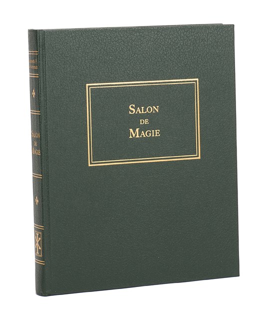 Klosterman, Ken. Salon de Magie. Loveland, 2006: Klosterman, Ken. Salon de Magie. Loveland: Salon de Magie, 2006. Green pebbled cloth stamped in gold. Colored frontispiece. Illustrated with colored photographs. 4to. Very good. Inscribed and signed t