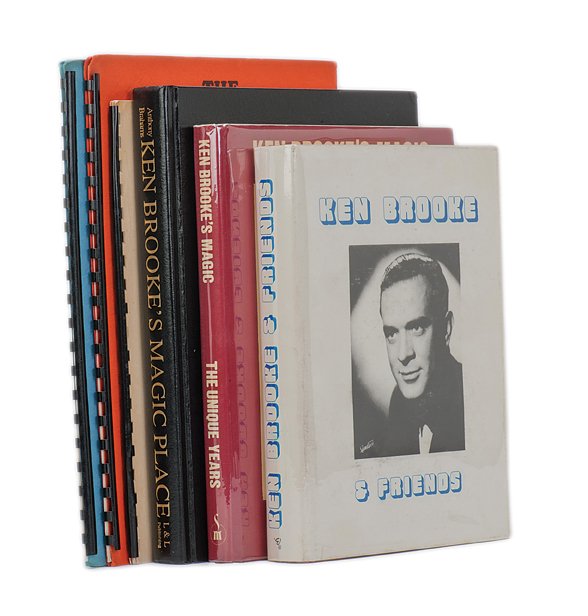 Group of six Ken Brooke magic books.: [Ken Brooke] Group of six Ken Brooke magic books. Including Al Koran’s Three Silver Rings (1982), The Nap Hand (1981), A Lifetime of Joy (1982), Ken Brooke & Friends (1986), Ken Brooke’s Magic –