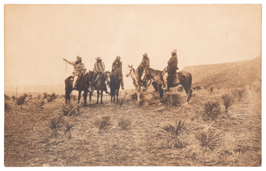 CURTIS, Edward Sheriff (American, 1868-1952). The Lost Trai... (1 of 3)