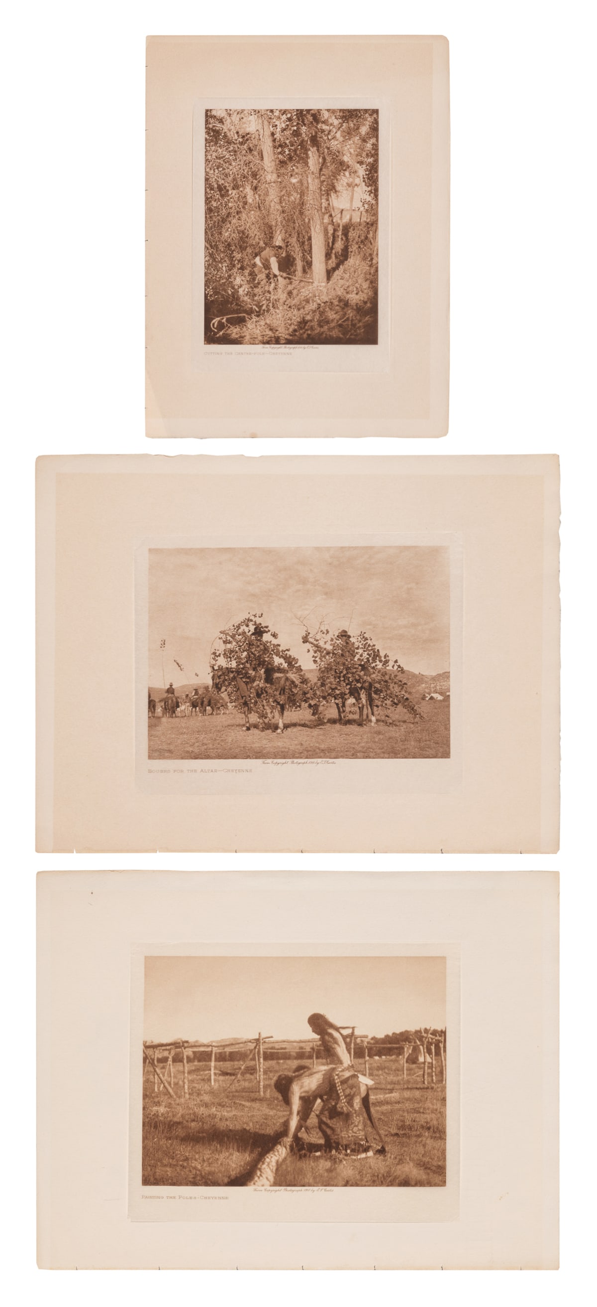 CURTIS, Edward Sheriff (American, 1868-1952). Group of Thre... (1 of 4)