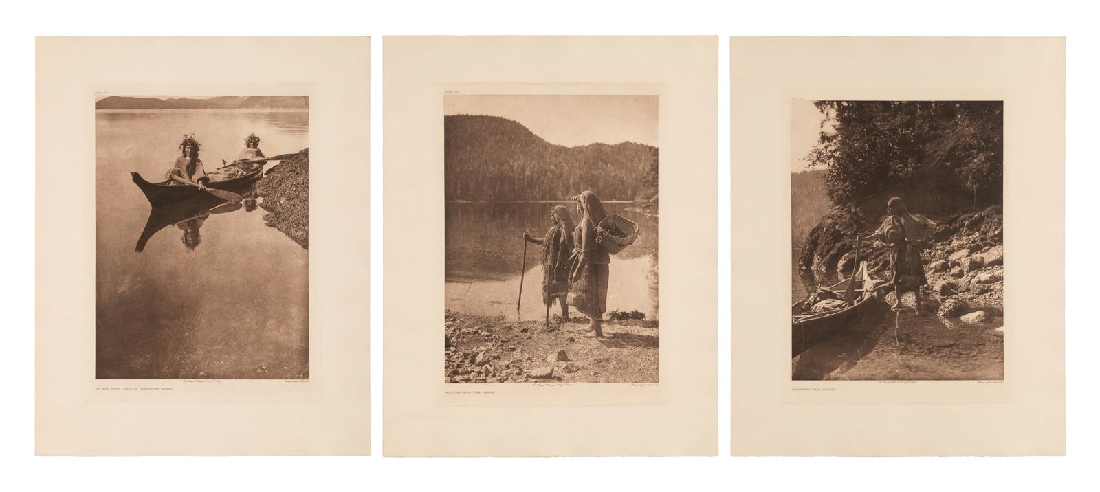 CURTIS, Edward Sheriff (American, 1868-1952). Group of Thre... (1 of 4)