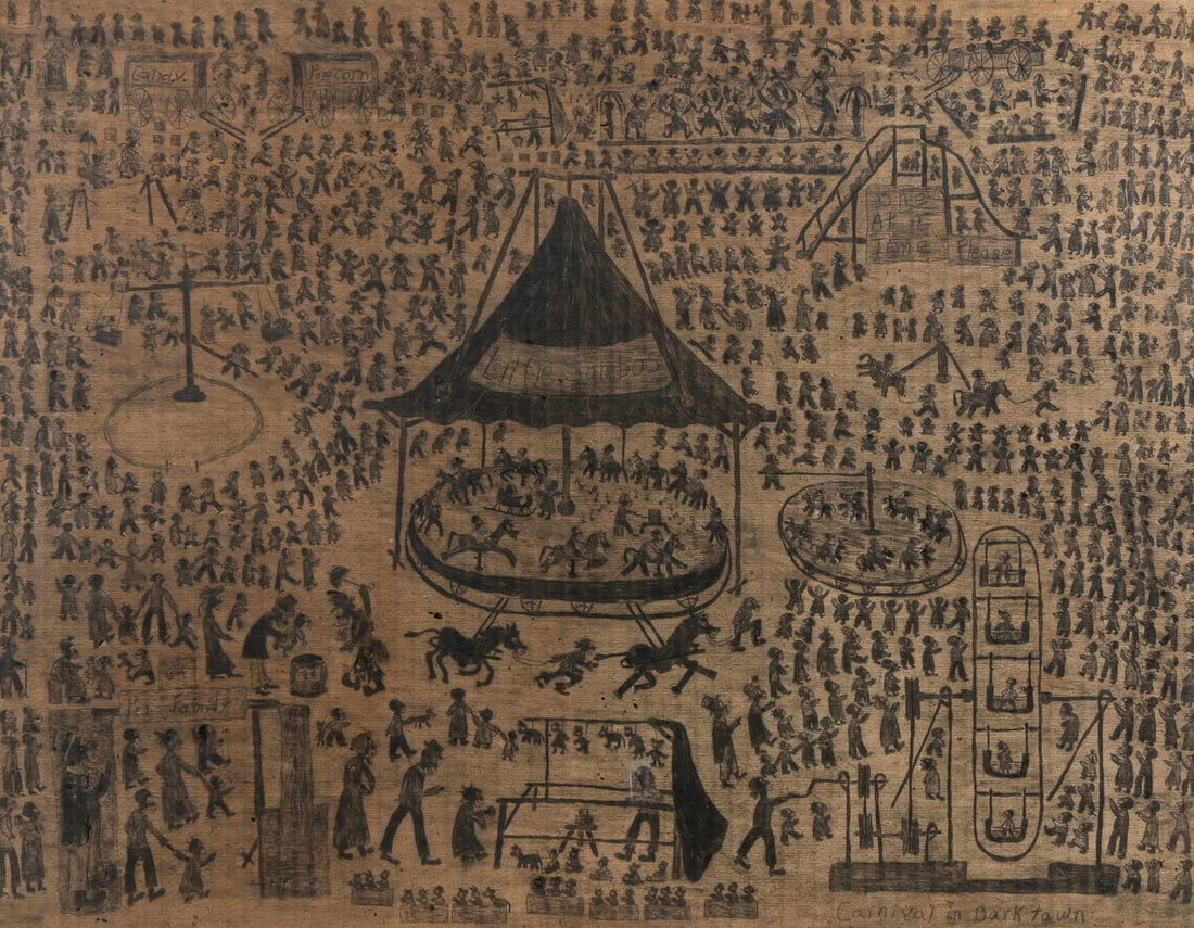 [FOLK ART DRAWING] MCGEATH, Marriet (American, 20th century... (1 of 2)