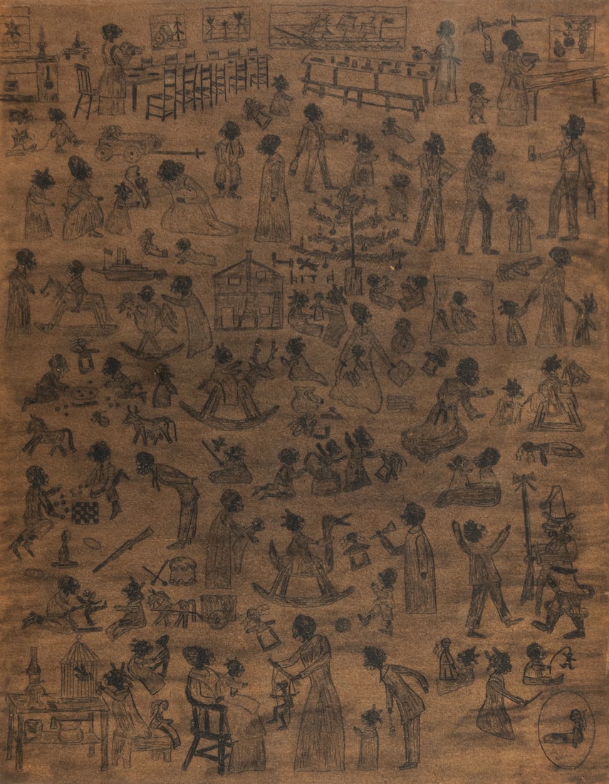 [FOLK ART DRAWING] MCGEATH, Marriet (American, 20th century... (1 of 2)