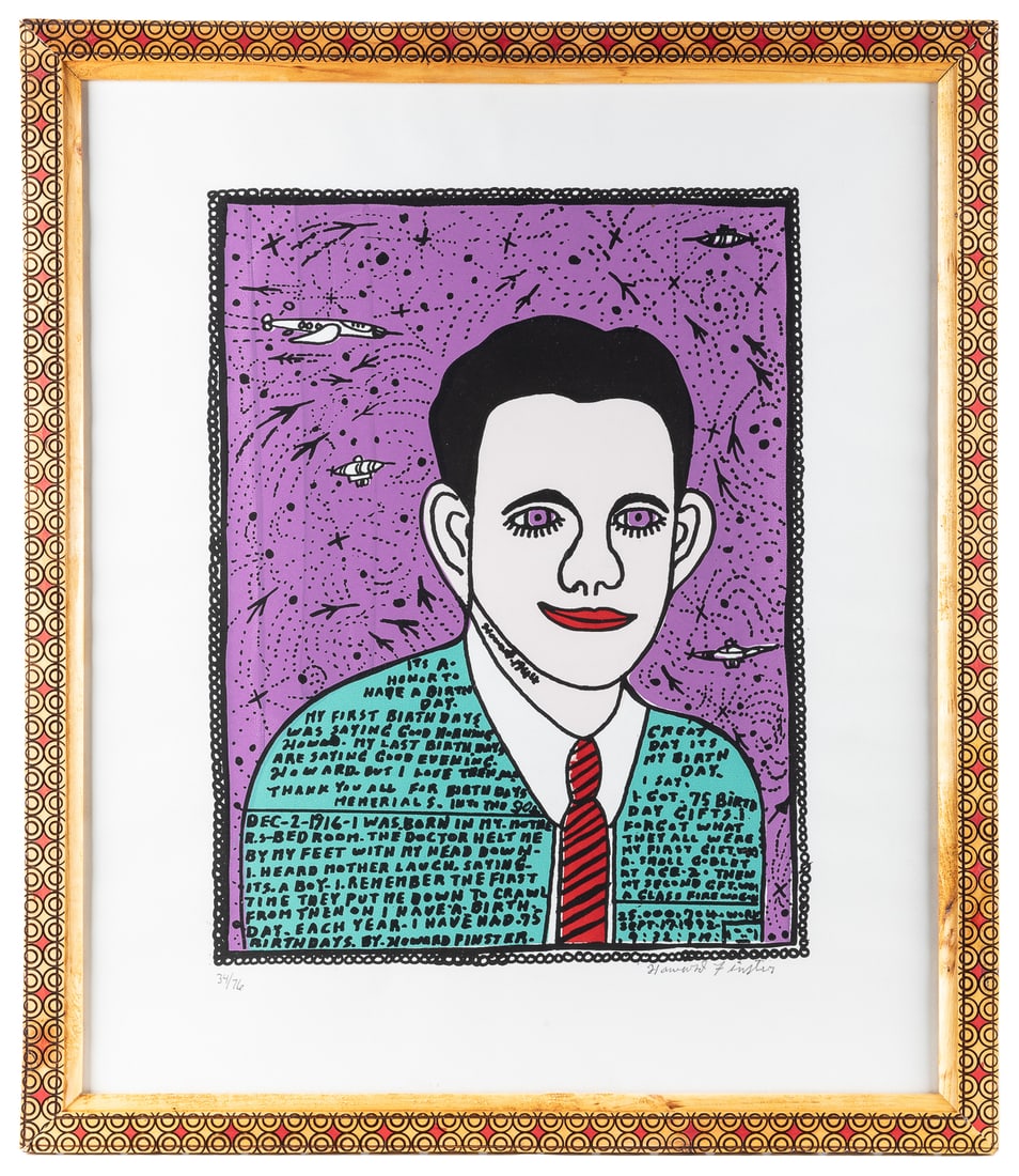 FINSTER, Howard (American, 1916-2001) Birthday Print. Image... (1 of 1)
