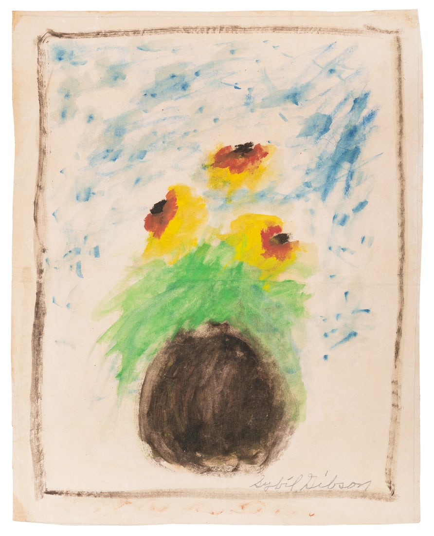 GIBSON, Sybil (American, 1908-1995). Untitled. Still Life. ... (1 of 1)