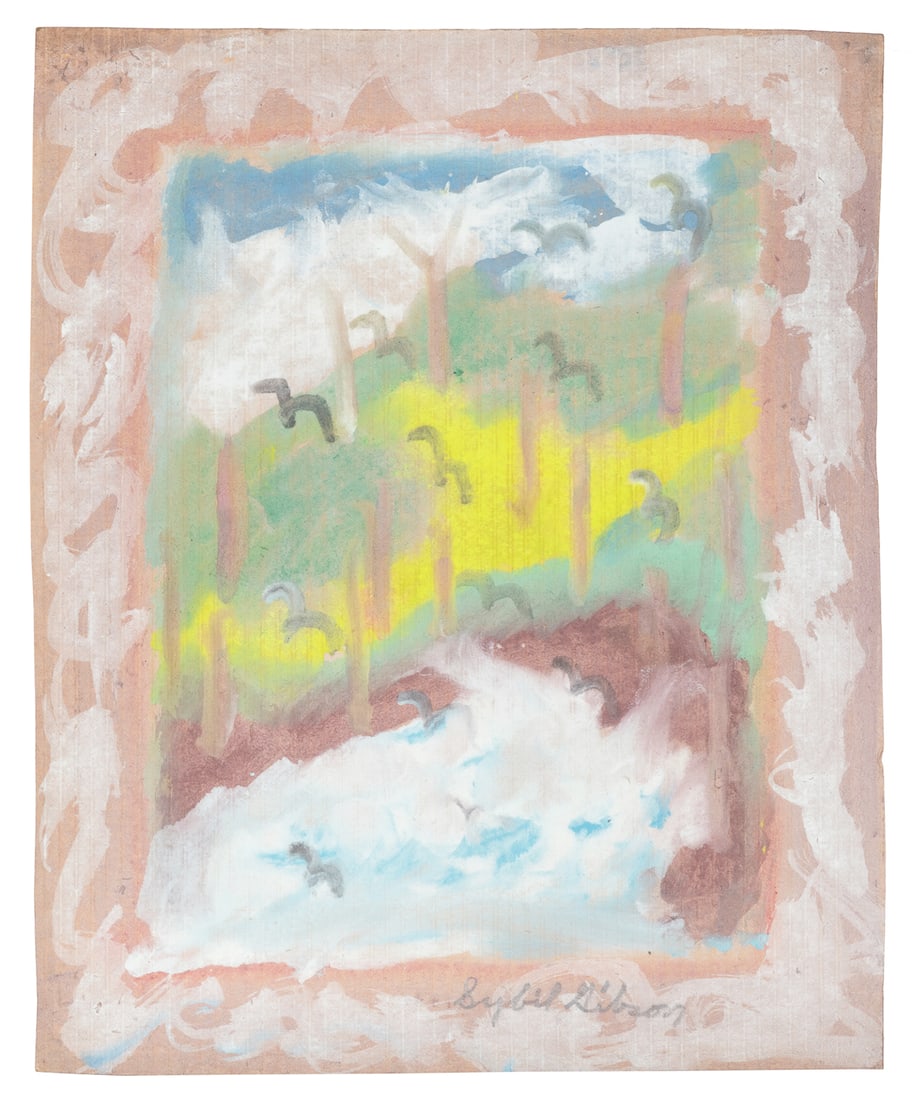 GIBSON, Sybil (American, 1908-1995). Untitled. Forest Scene... (1 of 1)