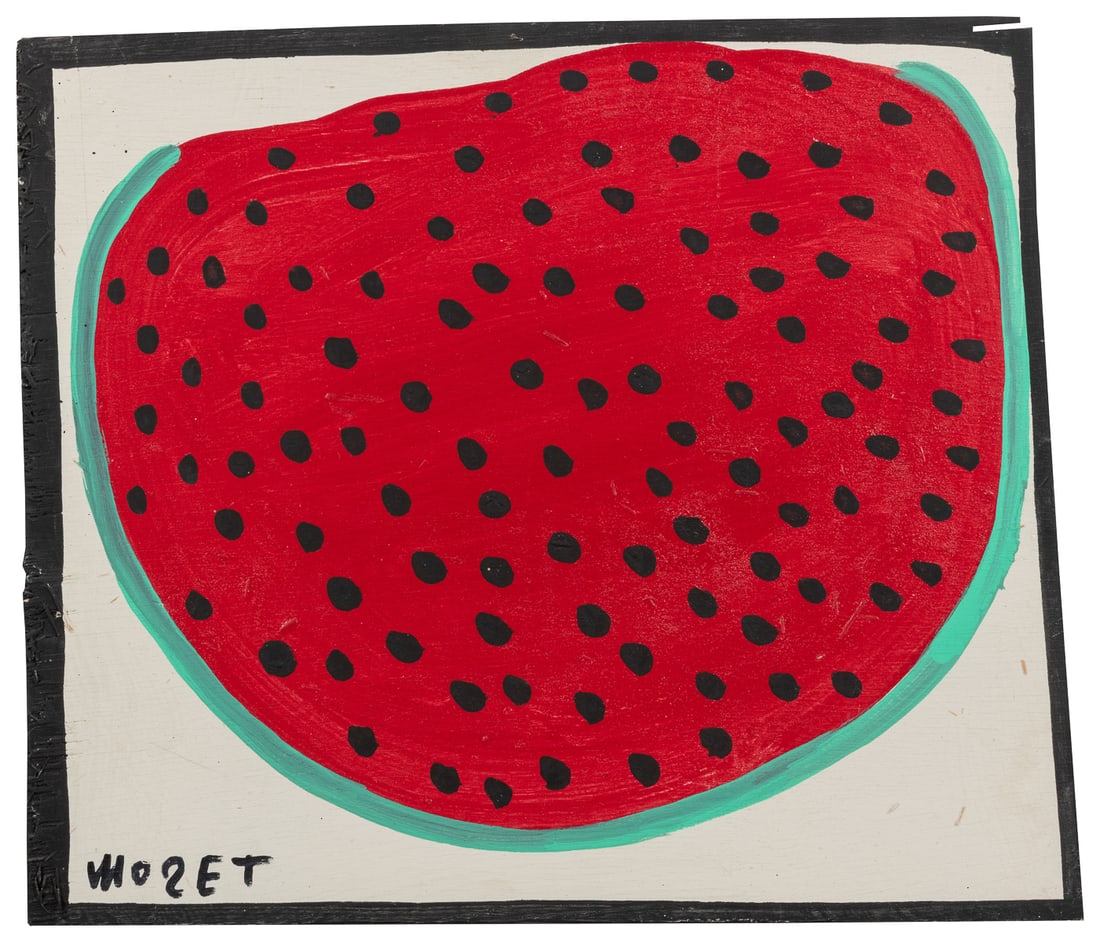 TOLLIVER, Mose (American, 1925-2006). Watermelon. Not dated... (1 of 2)