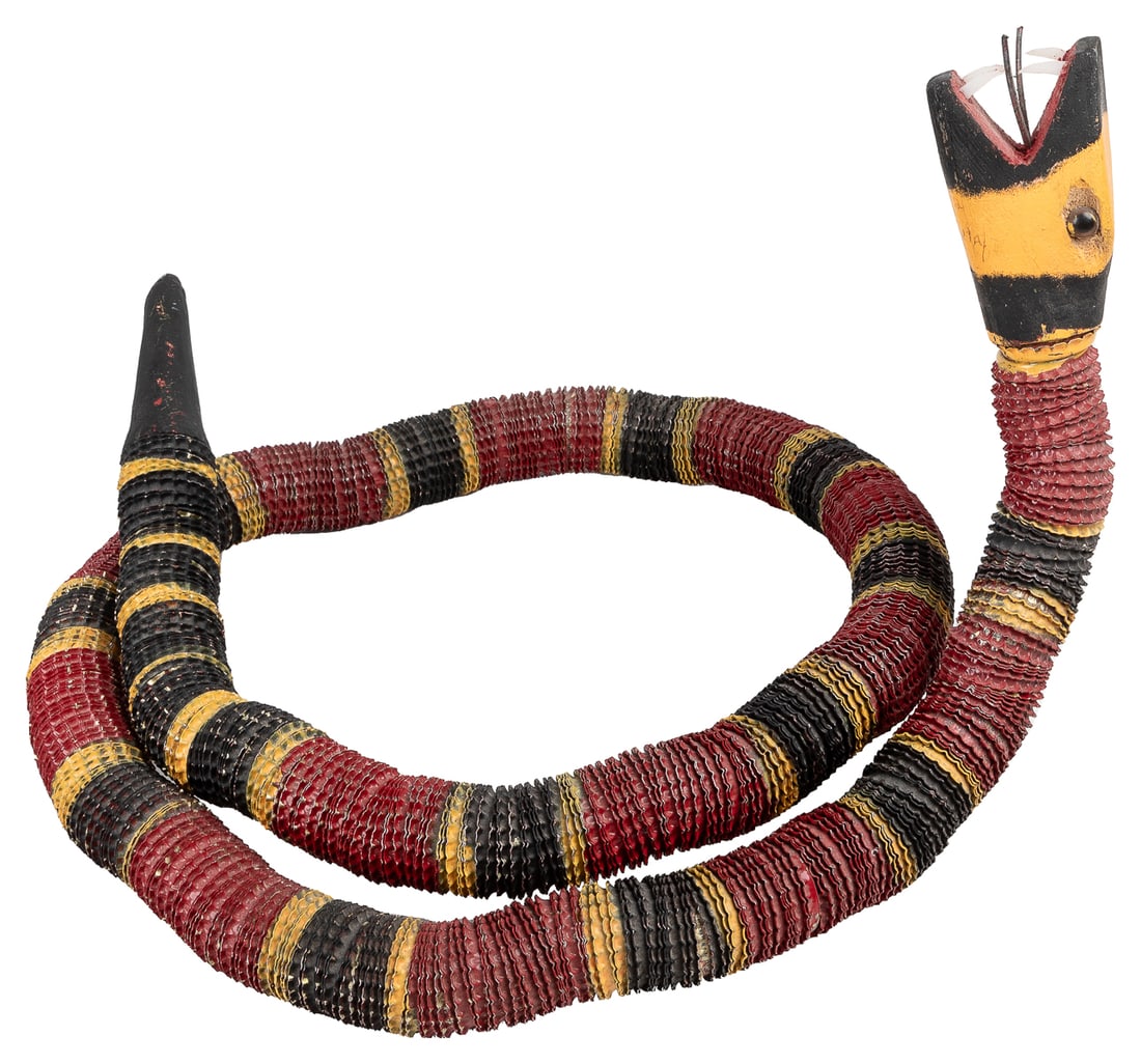 ARCHULETA, Leroy (American, 1949 – 2002). Bottlecap Snake. ... (1 of 2)