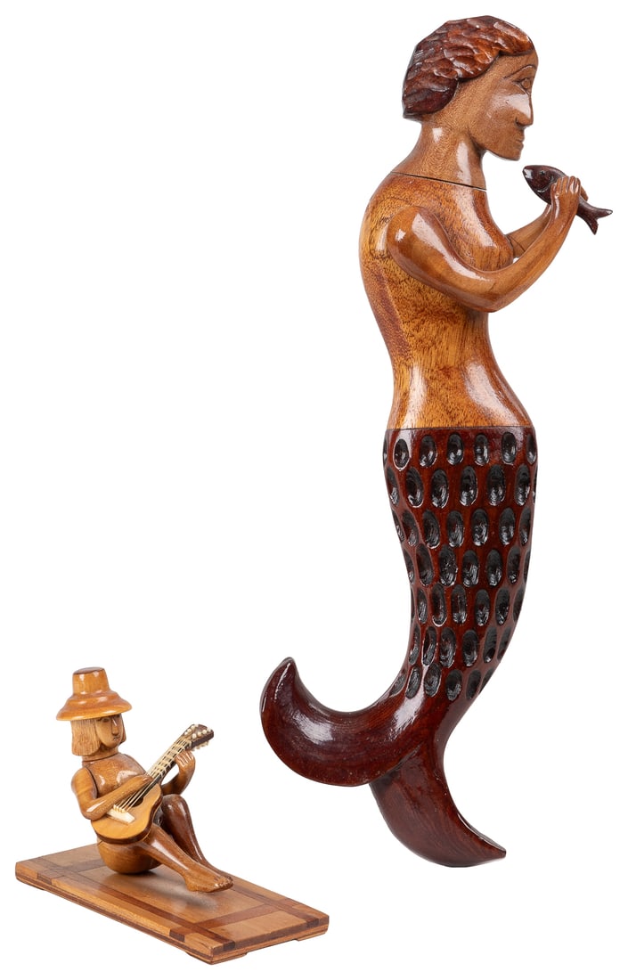 ORTMAN, Howard (American, 20th century). Mermaid with Fish ... (1 of 5)