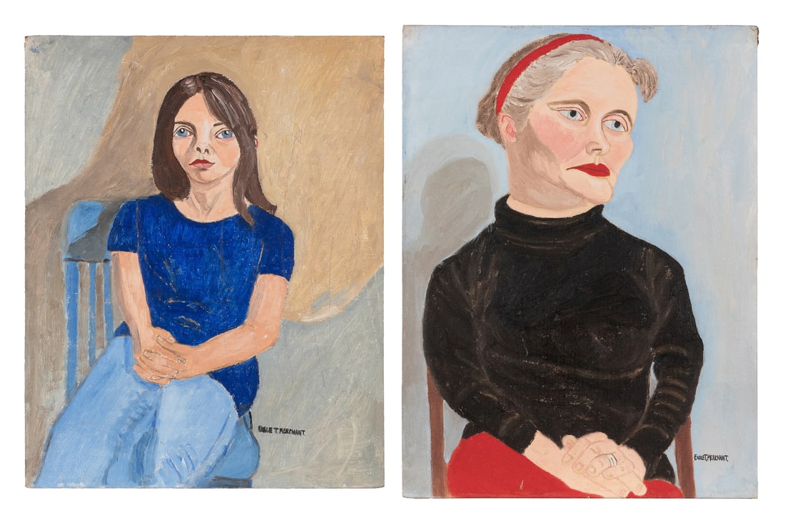 MERCHANT, Earle T. (American, 1903 – 1997). Two Portraits o... (1 of 3)