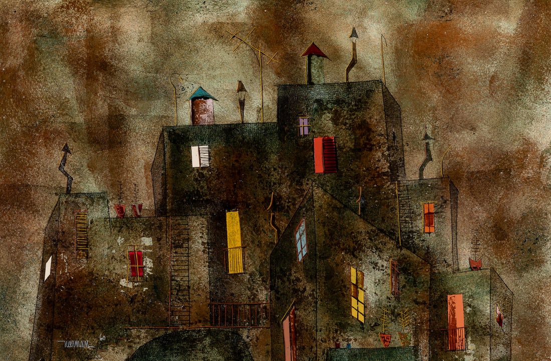 NIERMAN, Leonardo (Mexican, 1932-2023) Untitled. (A City Bu... (1 of 3)