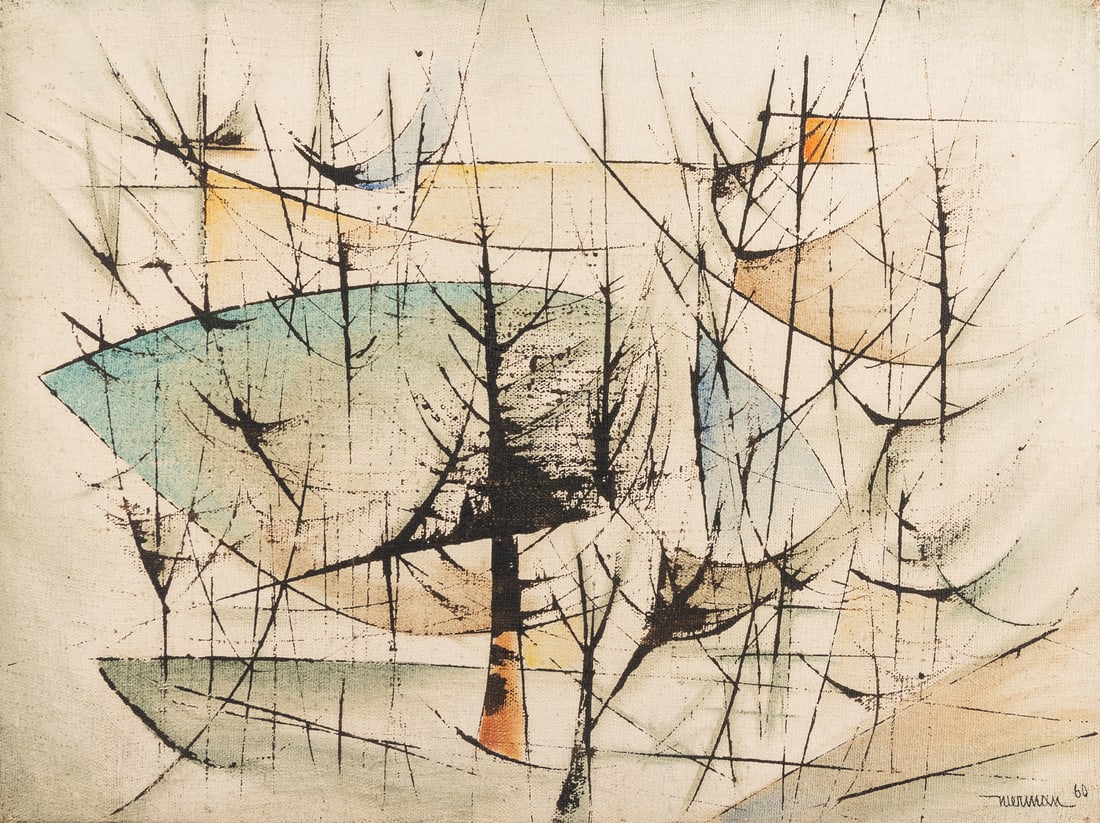 NIERMAN, Leonardo (Mexican, 1932-2023) Untitled. (Tree Abst... (1 of 4)