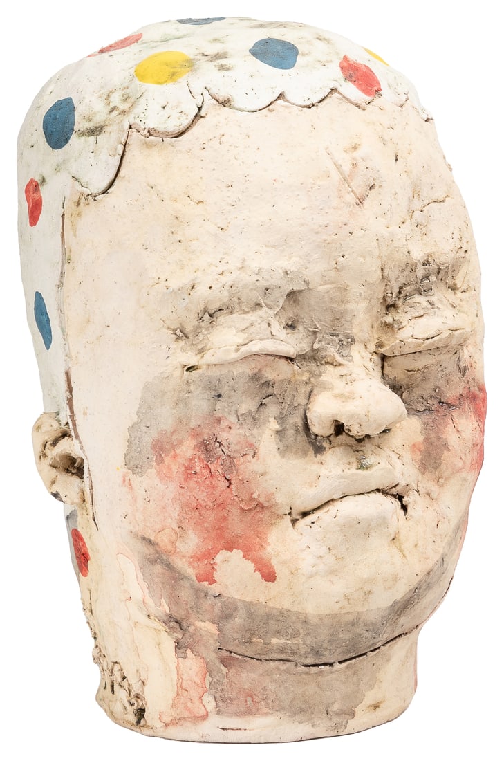 YAMADA, Kensuke (American, b. 1985). Head. (2015) stoneware... (1 of 3)