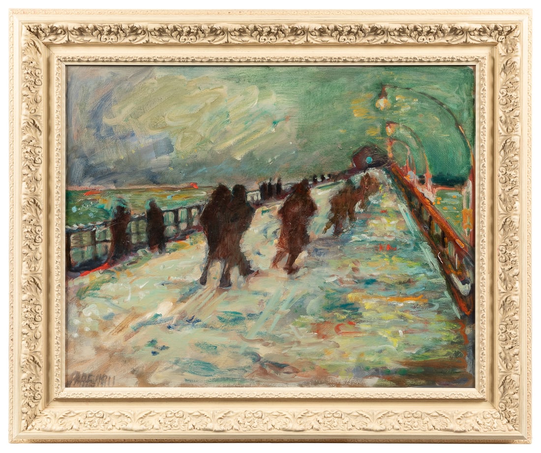 RABENEAU, Carol (American, 20th century). Untitled (Snow Sc... (1 of 1)