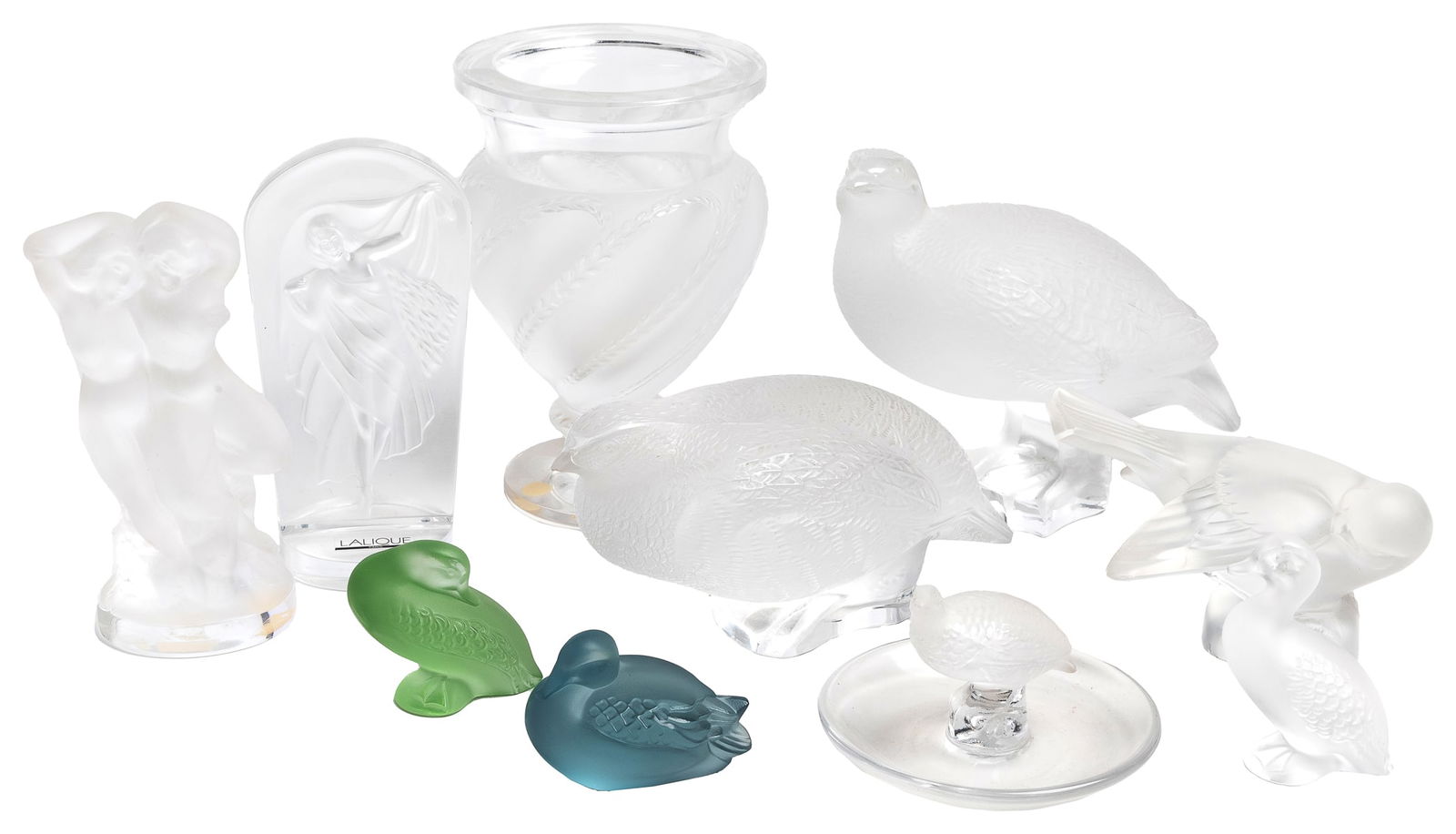 LALIQUE, Rene (French, 1860 – 1945). Group of Ten Decorativ... (1 of 1)