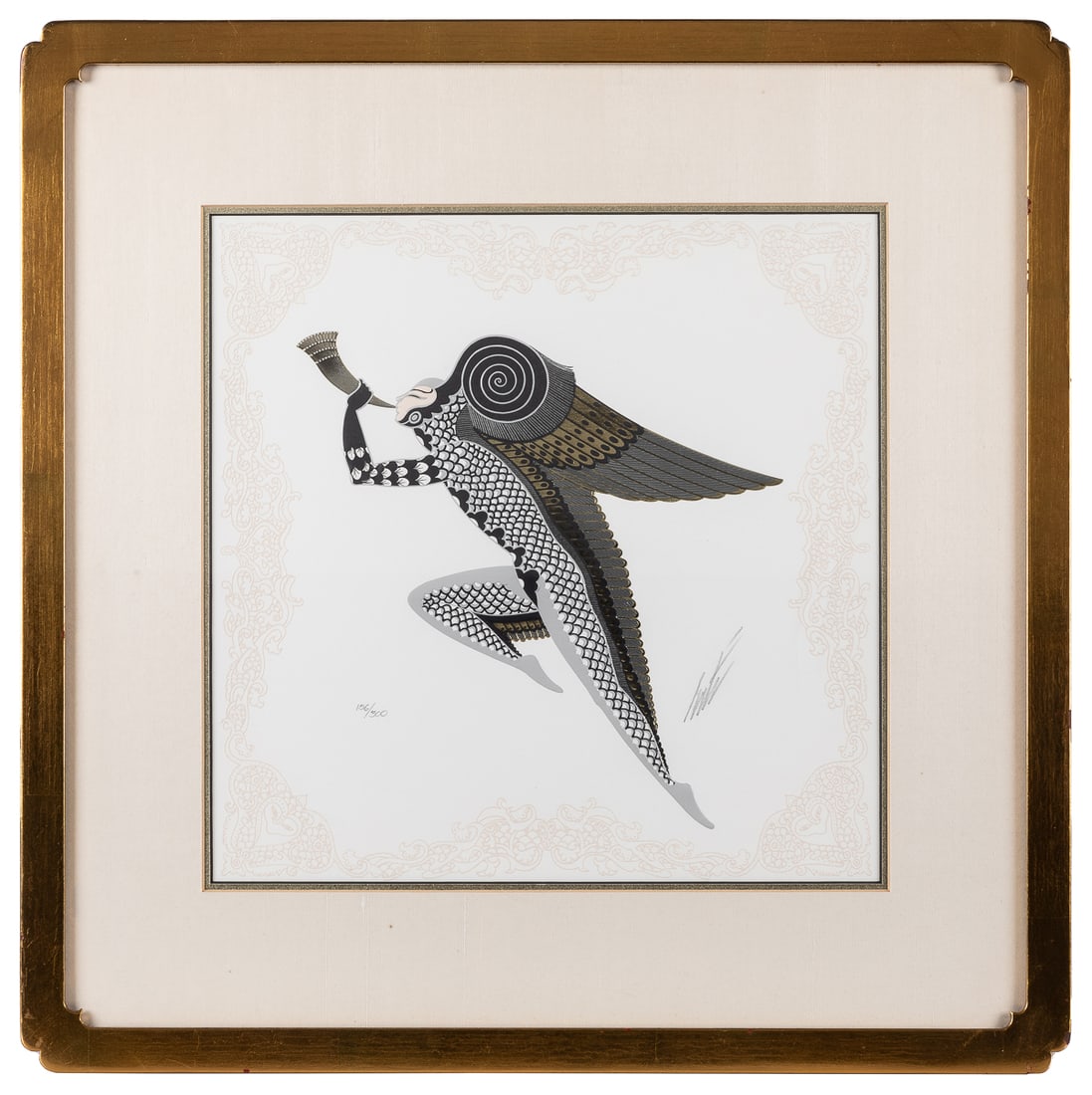 ERTE (Russian/French, 1892 – 1990). Zephyr (Gold). Circa 19... (1 of 1)